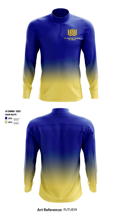 The Woodstock Academy Ice Hockey 54879346 Quarter Zip Jacket - 1