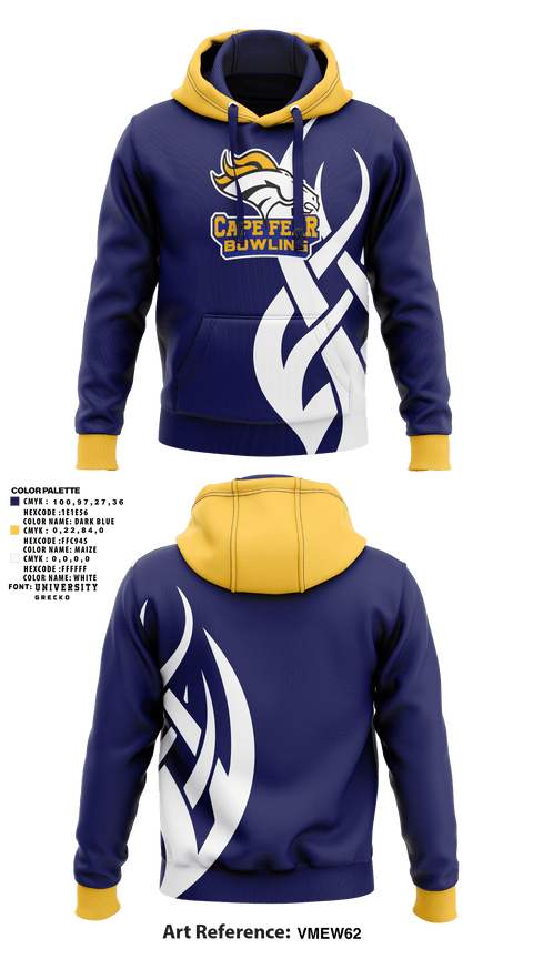 Hoodie, Cape Fear, Bowling, Teamtime, Team time, sublimation, custom sports apparel, team uniforms, spirit wear, spiritwear, sports uniforms, custom shirts, team store, custom team store, fundraiser sports, apparel fundraiser