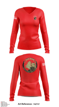 Pale Horse 72886265 Women's Long Sleeve V-neck Shirt - 17