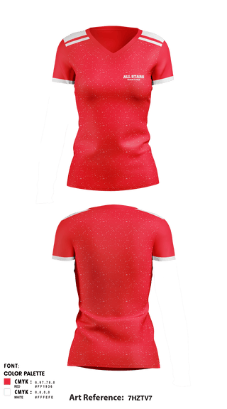 Women's Short Sleeve Vneck Shirt, All Stars, Track & Field, Teamtime, Team time, sublimation, custom sports apparel, team uniforms, spirit wear, spiritwear, sports uniforms, custom shirts, team store, custom team store, fundraiser sports, apparel fundraiser