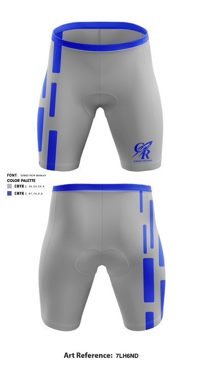 Central Cross Country 338893 Men's Compression Shorts - 2