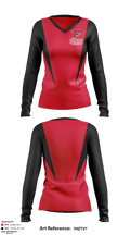 Fairfield University Volleyball 10827047 Women's Long Sleeve V-neck Shirt - 1