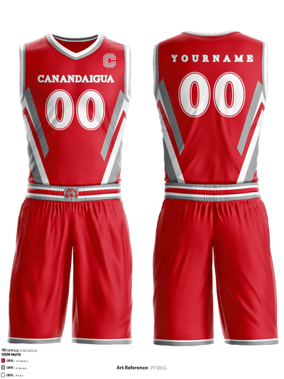 Canandaigua Academy Basketball 61536841 Basketball Uniform - 1