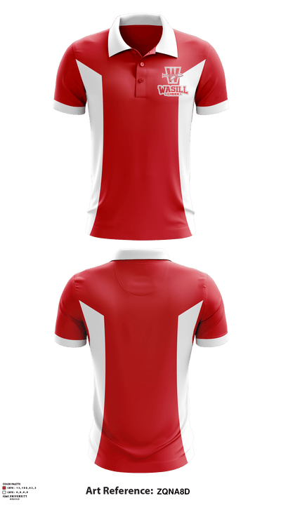 Wasilla High School Cheer 68175112 Short Sleeve Performance Polo - 1