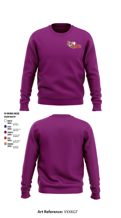 B Buzz Baseball League 70409945 Crew Neck Sweatshirt - 4