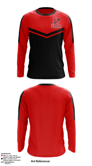 Long Sleeve Performance Shirt, Slippery Rock Area High School Track, Track & Field, Teamtime, Team time, sublimation, custom sports apparel, team uniforms, spirit wear, spiritwear, sports uniforms, custom shirts, team store, custom team store, fundraiser sports, apparel fundraiser