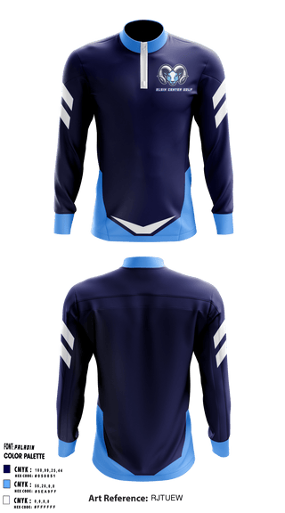 Quarter Zip Jacket, Elsik Ninth Grade Center Golf, Golf, Teamtime, Team time, sublimation, custom sports apparel, team uniforms, spirit wear, spiritwear, sports uniforms, custom shirts, team store, custom team store, fundraiser sports, apparel fundraiser