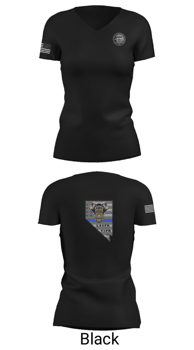 US Federal Air Marshals 31375832 Women's Short Sleeve V-neck Shirt - 21