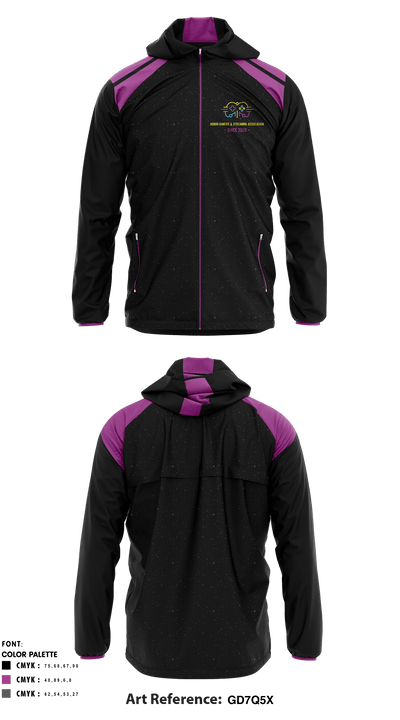 Hawaii Gamers & Streaming Association 501c3 60906741 Windbreaker - 1