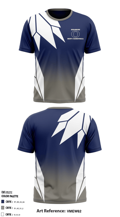 Oceanside High School Basketball 72358289 Short Sleeve Shooting Shirt - 1