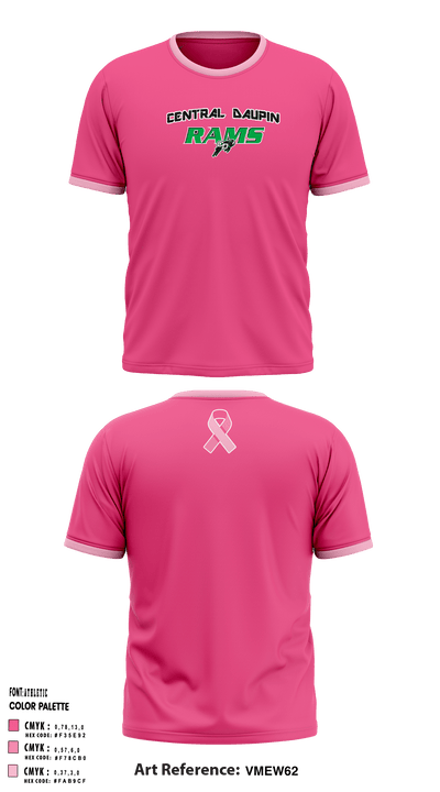 Central Dauphin High School 1836576 Short Sleeve Performance Shirt - 3