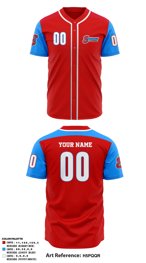 Two Button Baseball Jersey, Eastmont Youth Baseball, Baseball, Teamtime, Team time, sublimation, custom sports apparel, team uniforms, spirit wear, spiritwear, sports uniforms, custom shirts, team store, custom team store, fundraiser sports, apparel fundraiser