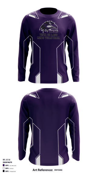 Long Sleeve Performance Shirt, Vista Del Lago High School Men's Volleyball, Men's Volleyball, Teamtime, Team time, sublimation, custom sports apparel, team uniforms, spirit wear, spiritwear, sports uniforms, custom shirts, team store, custom team store, fundraiser sports, apparel fundraiser