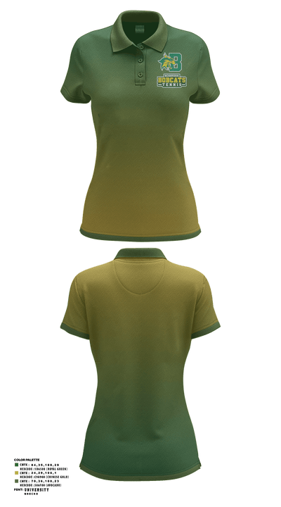 Bobcat Tennis 31904362 Women's Short Sleeve Performance Polo  - 1