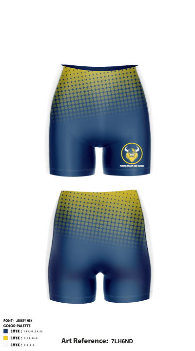Moreno Valley High School Women's Volleyball 2791707 Compression Shorts - 1