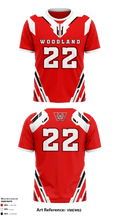 Woodland High School Football 24083444 Short Sleeve Performance Shirt - 2