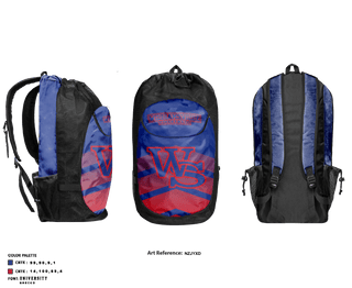 Gear Bag, Williamsville South High School Volleyball, Men's Volleyball, Teamtime, Team time, sublimation, custom sports apparel, team uniforms, spirit wear, spiritwear, sports uniforms, custom shirts, team store, custom team store, fundraiser sports, apparel fundraiser