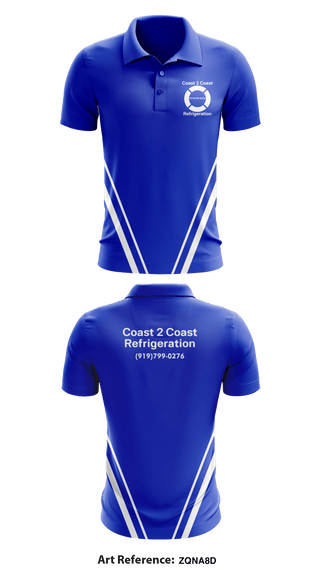 Short Sleeve Performance Polo, Coast 2 Coast Refrigeration, Business, Teamtime, Team time, sublimation, custom sports apparel, team uniforms, spirit wear, spiritwear, sports uniforms, custom shirts, team store, custom team store, fundraiser sports, apparel fundraiser