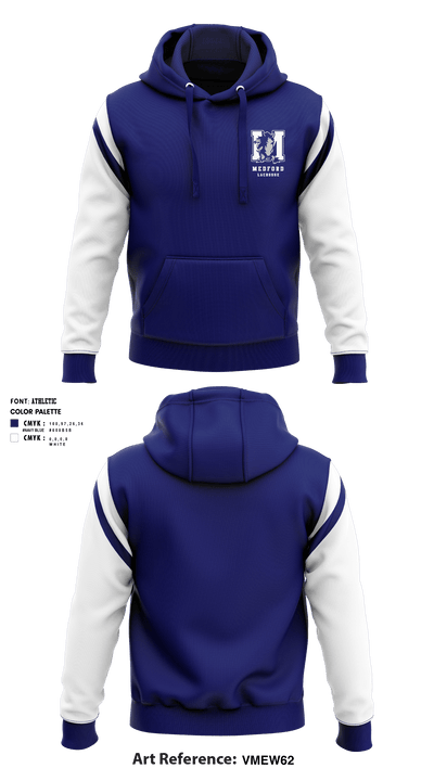 Medford High School Lacrosse 26247698 Hoodie - 3
