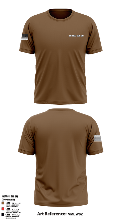 163rd OD CO 87520413 Short Sleeve Performance Shirt - 1