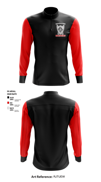 Rivera Raiders 59461259 Quarter Zip Jacket - 1