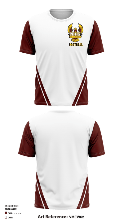 New Hampstead Football 7259461 Short Sleeve Performance Shirt - 3