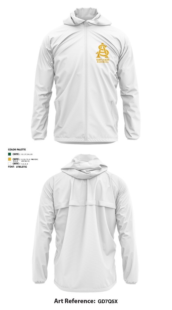 Windbreaker, Saint Albert High School Baseball, Baseball, Teamtime, Team time, sublimation, custom sports apparel, team uniforms, spirit wear, spiritwear, sports uniforms, custom shirts, team store, custom team store, fundraiser sports, apparel fundraiser