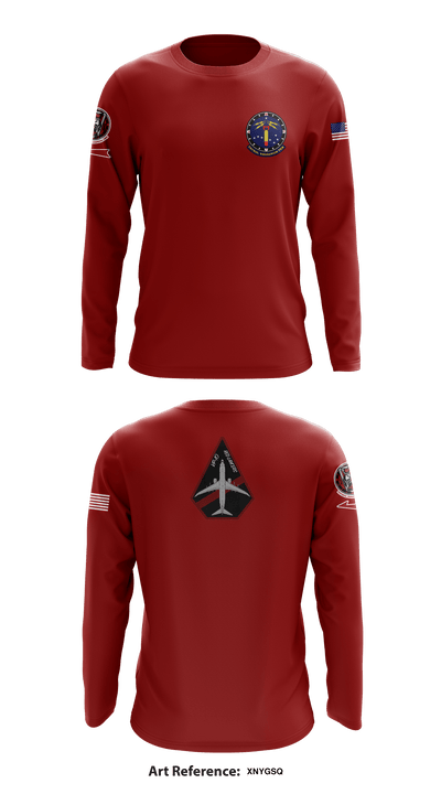 VP-10 Red Lancers 78238419 Long Sleeve Performance Shirt - 3