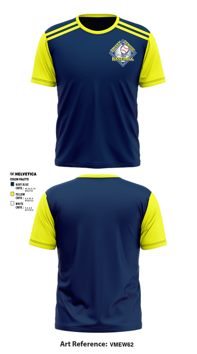 Valley Baseball League 3936666 Short Sleeve Performance Shirt - 2