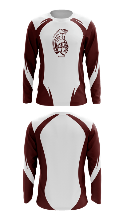 Boardman High School Cheer 61432760 Long Sleeve Performance Shirt - 1