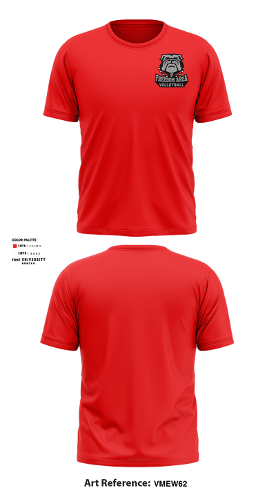 Freedom Area High School Volleyball 30265976 Short Sleeve Performance Shirt - 3