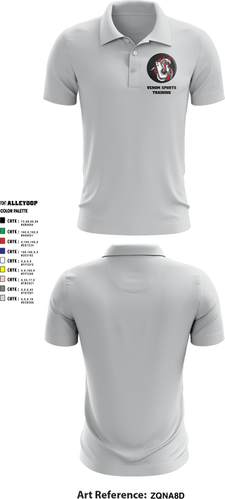 Short Sleeve Performance Polo, Venom Sports Training, Men's Basketball, Teamtime, Team time, sublimation, custom sports apparel, team uniforms, spirit wear, spiritwear, sports uniforms, custom shirts, team store, custom team store, fundraiser sports, apparel fundraiser
