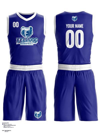 Kellogg Community College Basketball 22163643 Basketball Uniform - 1