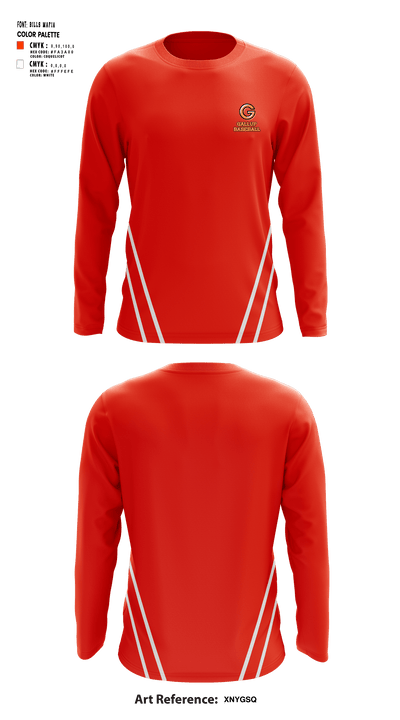 Gallup High School Baseball 65571001 Long Sleeve Performance Shirt - 1