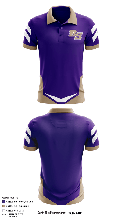 Boiling Springs Golf 35639333 Short Sleeve Performance Polo - 1