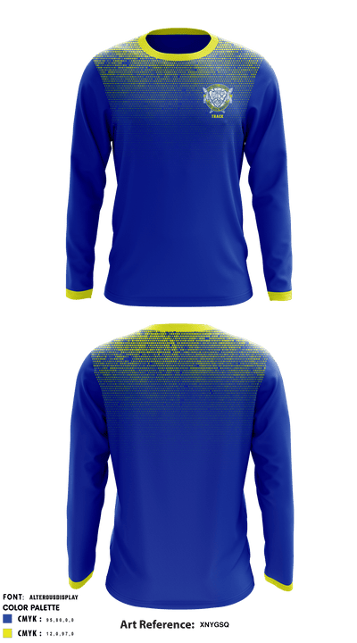 Tattnall County High School Track 30912686 Long Sleeve Performance Shirt - 1