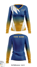 UBC Okanagan Athletics Basketball 45663216 Women's Long Sleeve V-neck Shirt - 1
