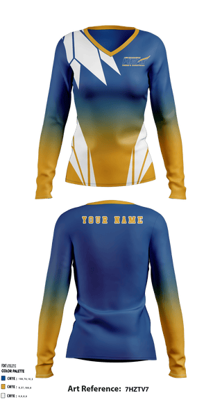 Women's Long Sleeve Vneck Shirt, UBC Okanagan Athletics Basketball, Women's Basketball, Teamtime, Team time, sublimation, custom sports apparel, team uniforms, spirit wear, spiritwear, sports uniforms, custom shirts, team store, custom team store, fundraiser sports, apparel fundraiser