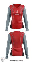 Judson High School Volleyball 81080129 Women's Long Sleeve V-neck Shirt - 1