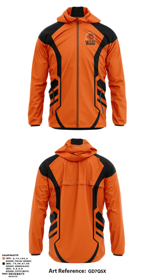 Windbreaker, Tiger Wrestling, Wrestling, Teamtime, Team time, sublimation, custom sports apparel, team uniforms, spirit wear, spiritwear, sports uniforms, custom shirts, team store, custom team store, fundraiser sports, apparel fundraiser