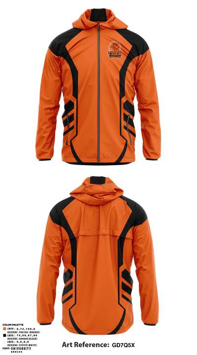 Tiger Wrestling 95214865 Windbreaker - 2