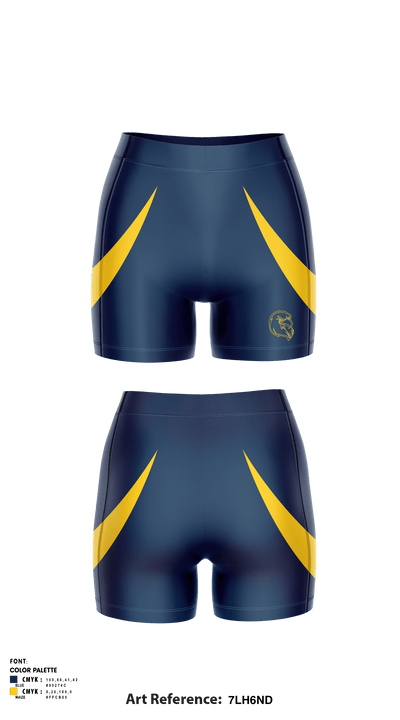 George Washington track and field 9961451 Women's Compression Shorts - 5