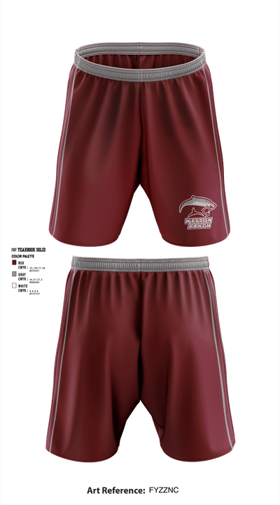 Weston Ranch High School Baseball 47124352 Athletic Shorts With Pockets - 1