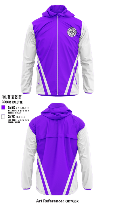 Brownsburg Baseball League 23694822 Windbreaker - 1