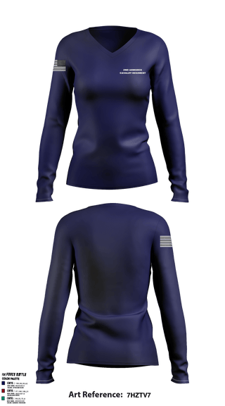 Women's Long Sleeve Vneck Shirt, , Army, Teamtime, Team time, sublimation, custom sports apparel, team uniforms, spirit wear, spiritwear, sports uniforms, custom shirts, team store, custom team store, fundraiser sports, apparel fundraiser