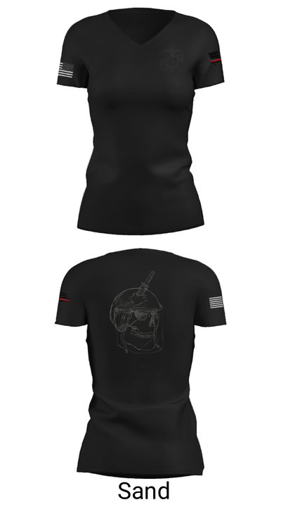 MCAS Yuma Brig 30279890 Women's Short Sleeve V-neck Shirt - 24