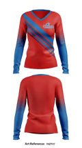 Snacks Crossing Elementary 20052377 Women's Long Sleeve V-neck Shirt - 1