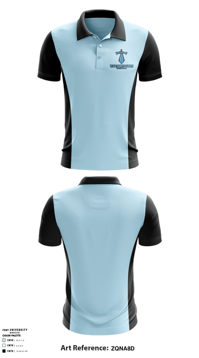 Van Cortlandt Titans 36698099 Short Sleeve Performance Polo - 1