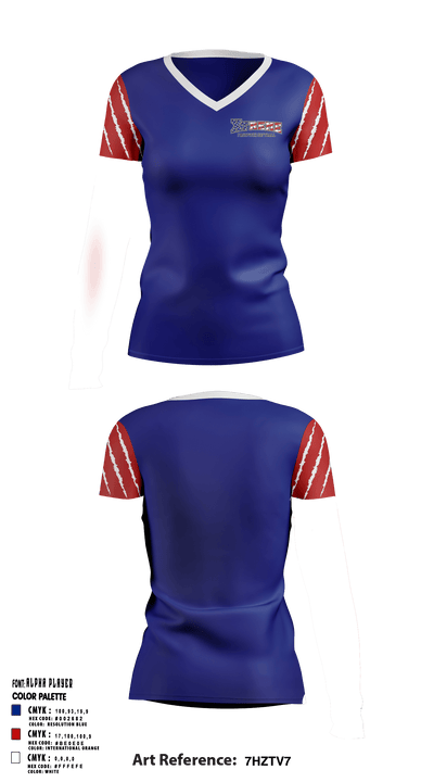 PA Xtreme Fastpitch Softball 87438018 Women's Short Sleeve V-neck Shirt - 1