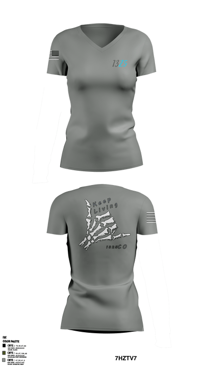 C4 25527352 Women's Short Sleeve V-neck Shirt - 3